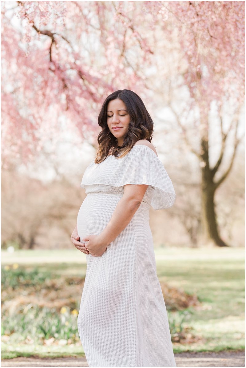  Maternity Portrait of mom pregnant triplets by Joie Cruz Photography 