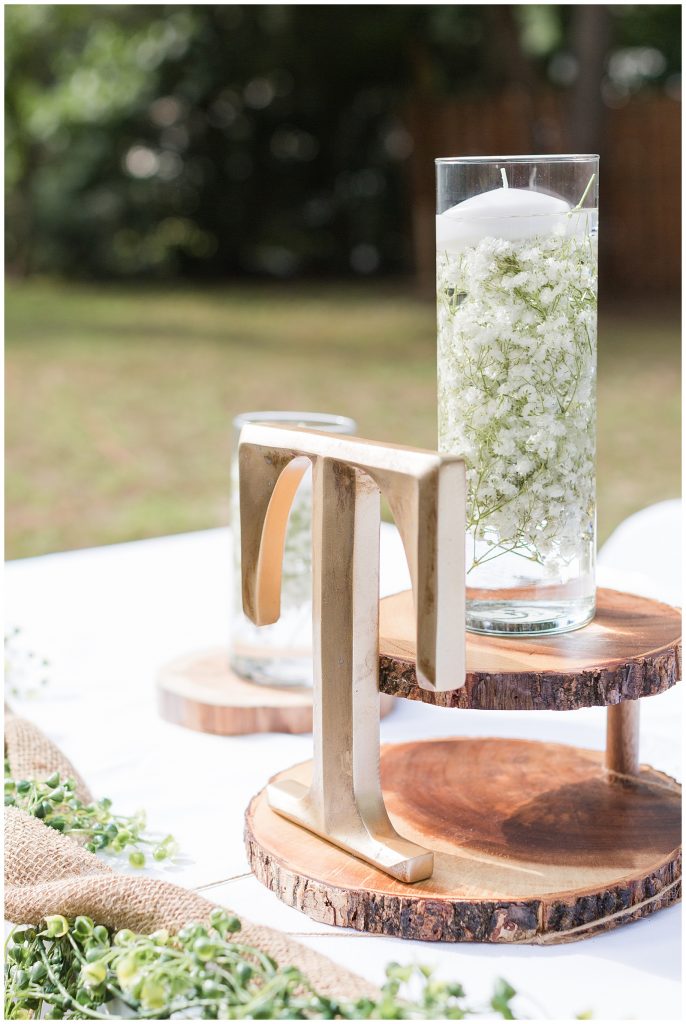 Intimate backyard wedding in Vineland New Jersey images by Jocelyn Cruz Photography, Event design by Liz Designs