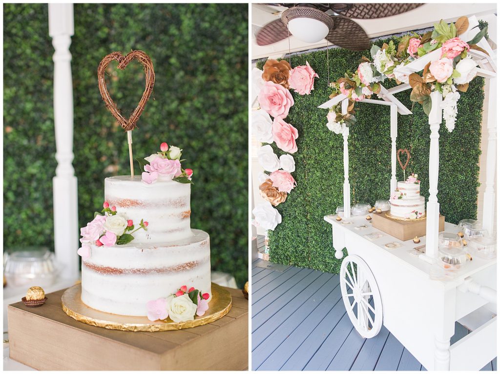 Intimate backyard wedding in Vineland New Jersey images by Jocelyn Cruz Photography, Event design by Liz Designs, Cake by Crust and Crumbs