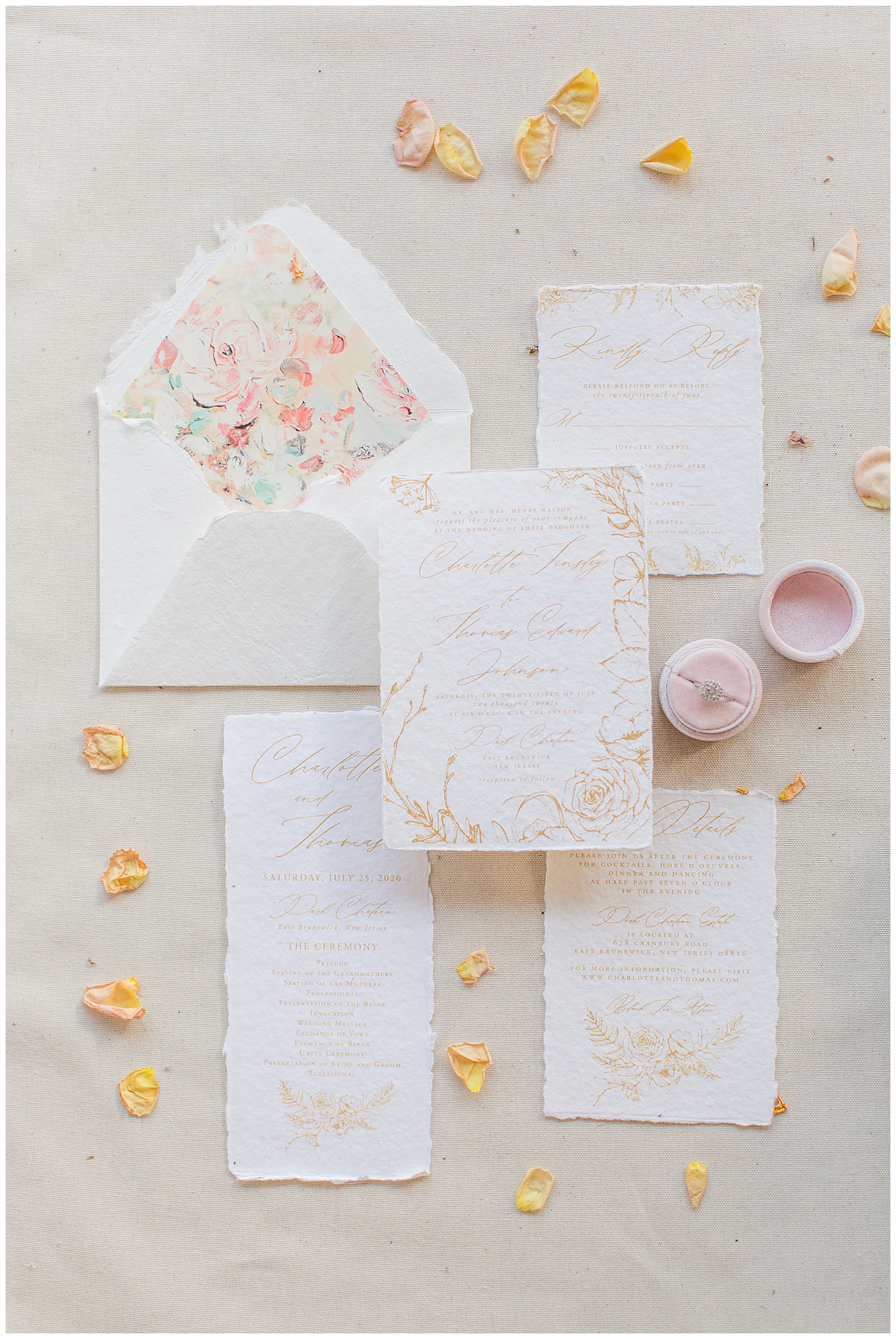 wedding invitations and details 