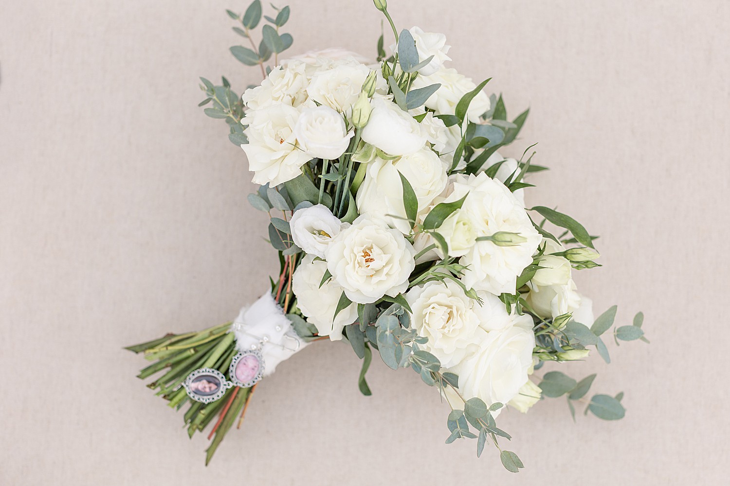 classic white wedding flower bouquet 