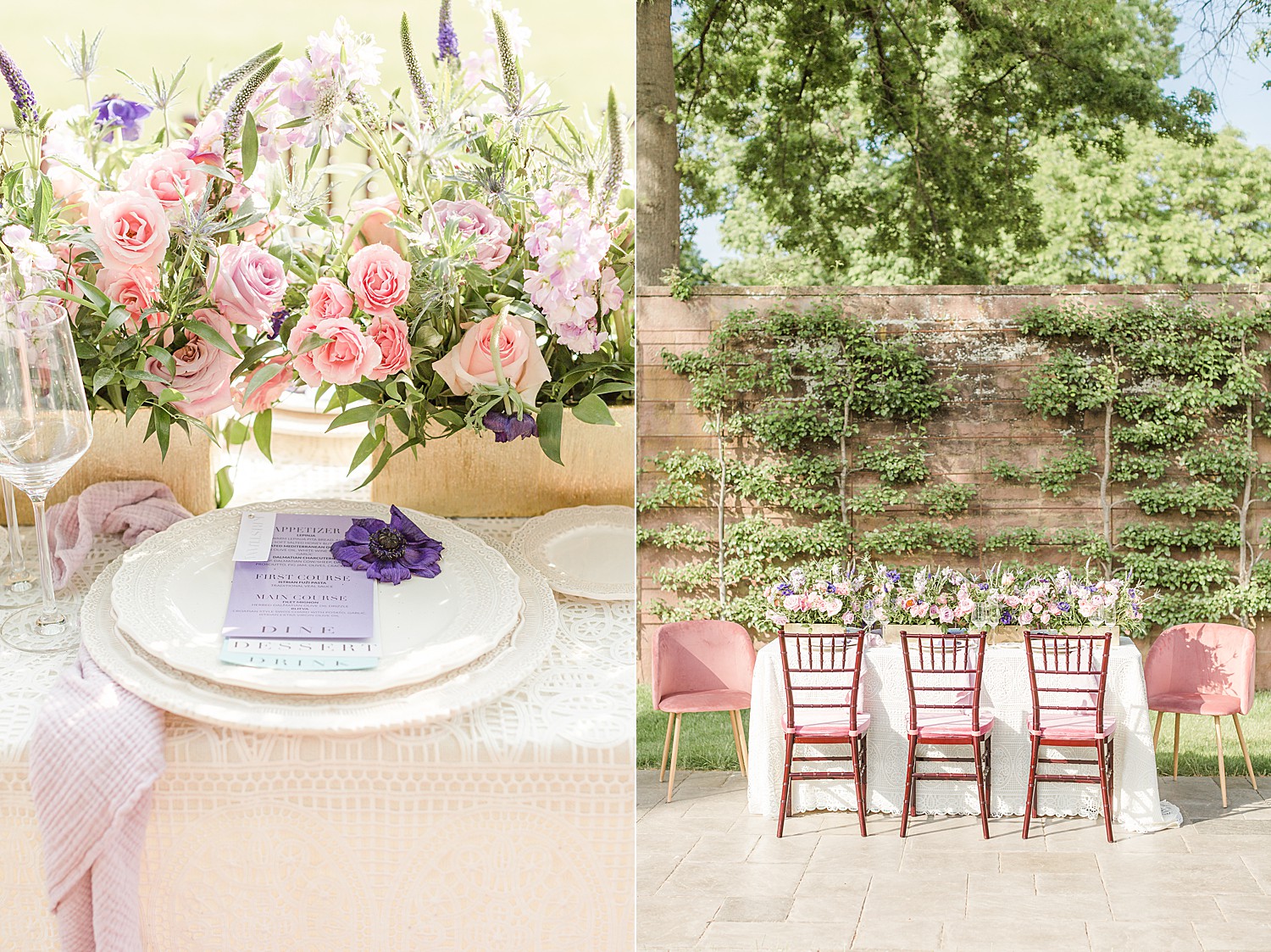 Elegant European-Inspired Wedding details at Tyler Gardens