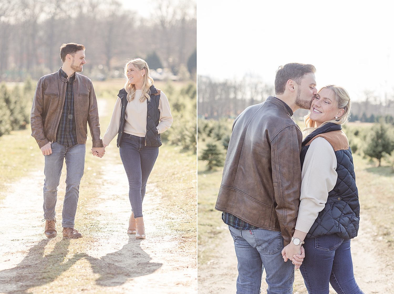 couple walk together holding hands 