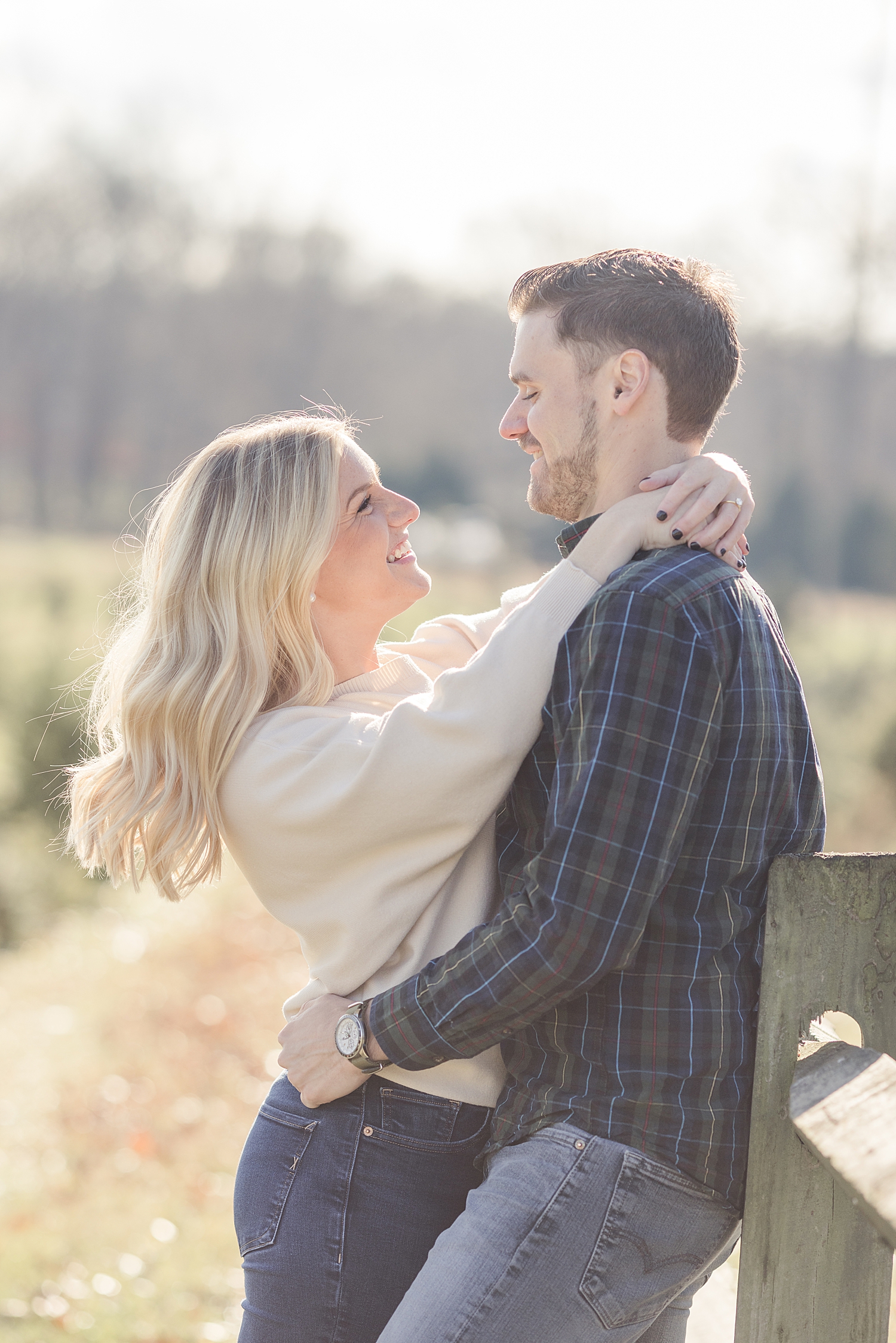 candid engagement photos by South NJ photographer