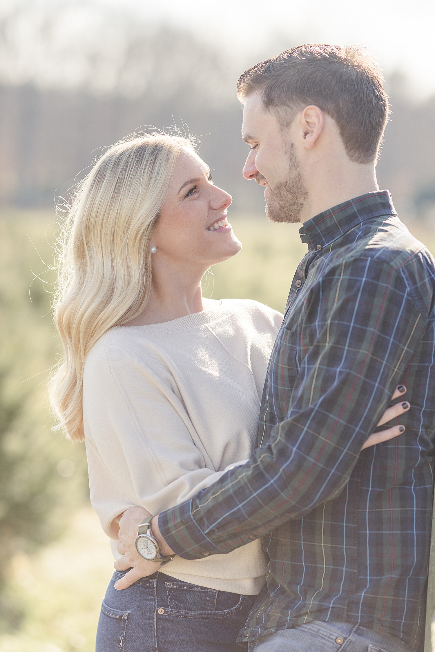 romantic engagement photos