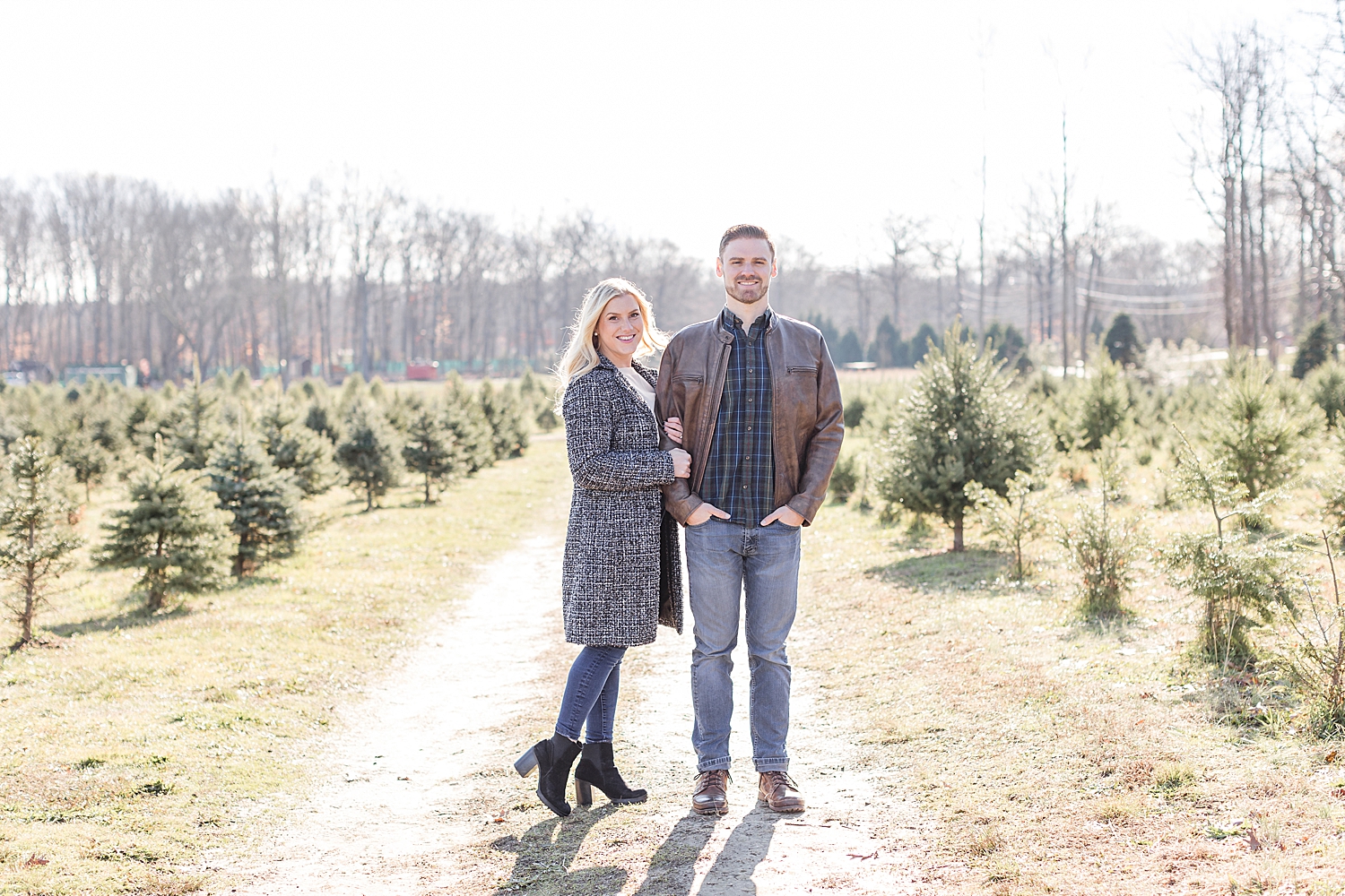 winter engagement session 