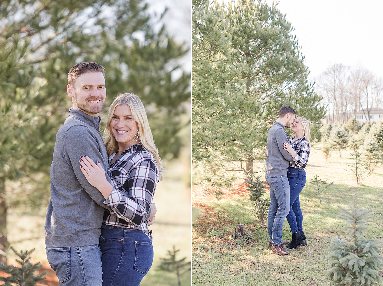 winter engagement session in December