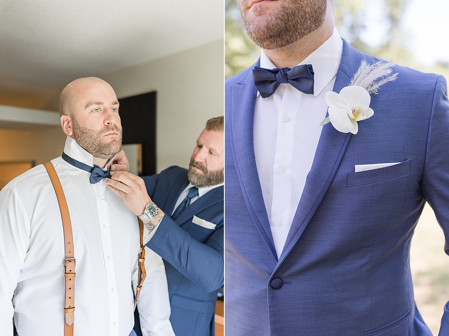 groom getting ready 