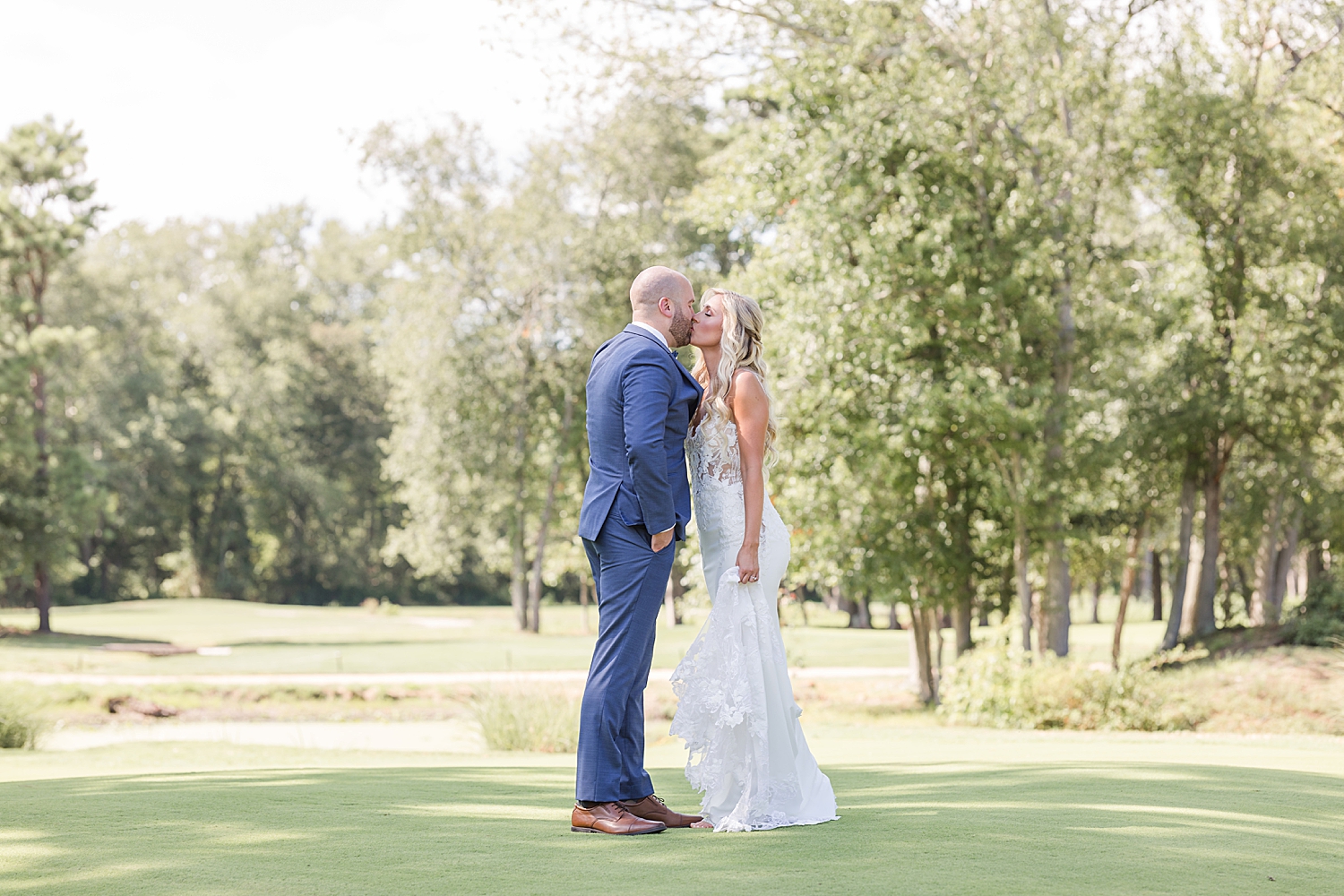 romantic wedding photo from Summer Wedding at Eastlyn Golf Course