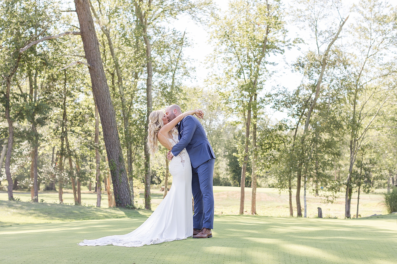 romantic wedding photos from Boho Inspired Summer Wedding at Eastlyn Golf Course