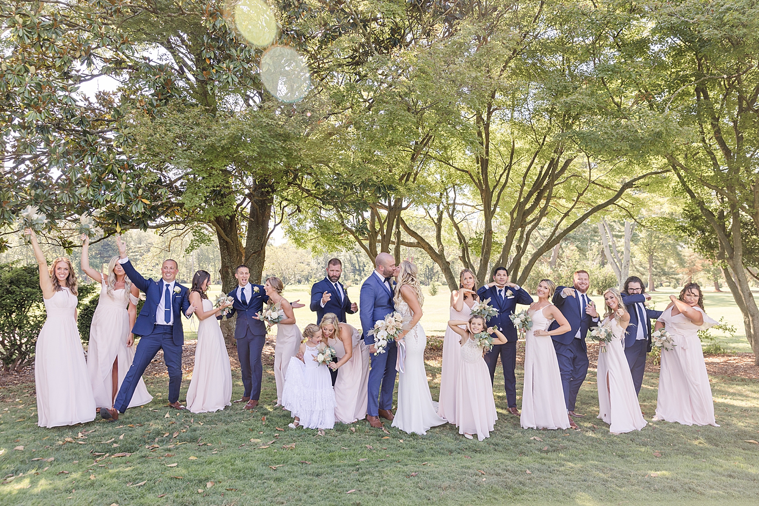 fun and candid wedding party photos