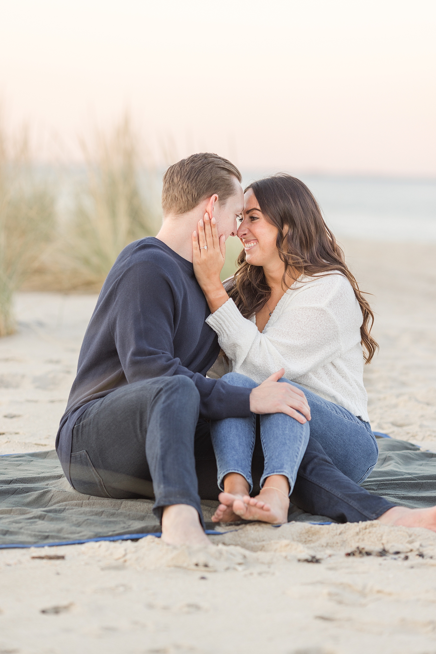 intimate and candid engagement photos