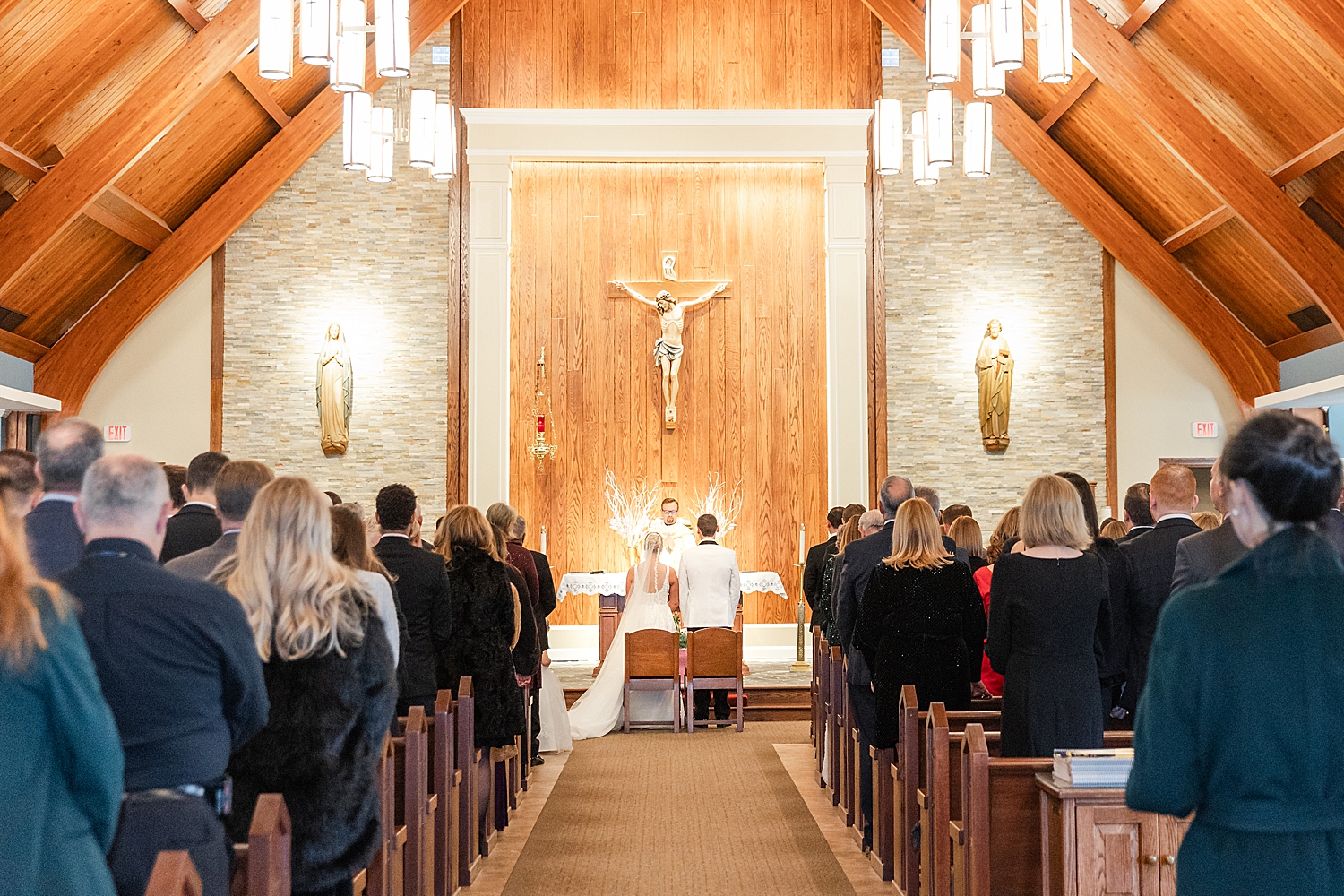 wedding ceremony from Festive Holiday Wedding in New Jersey