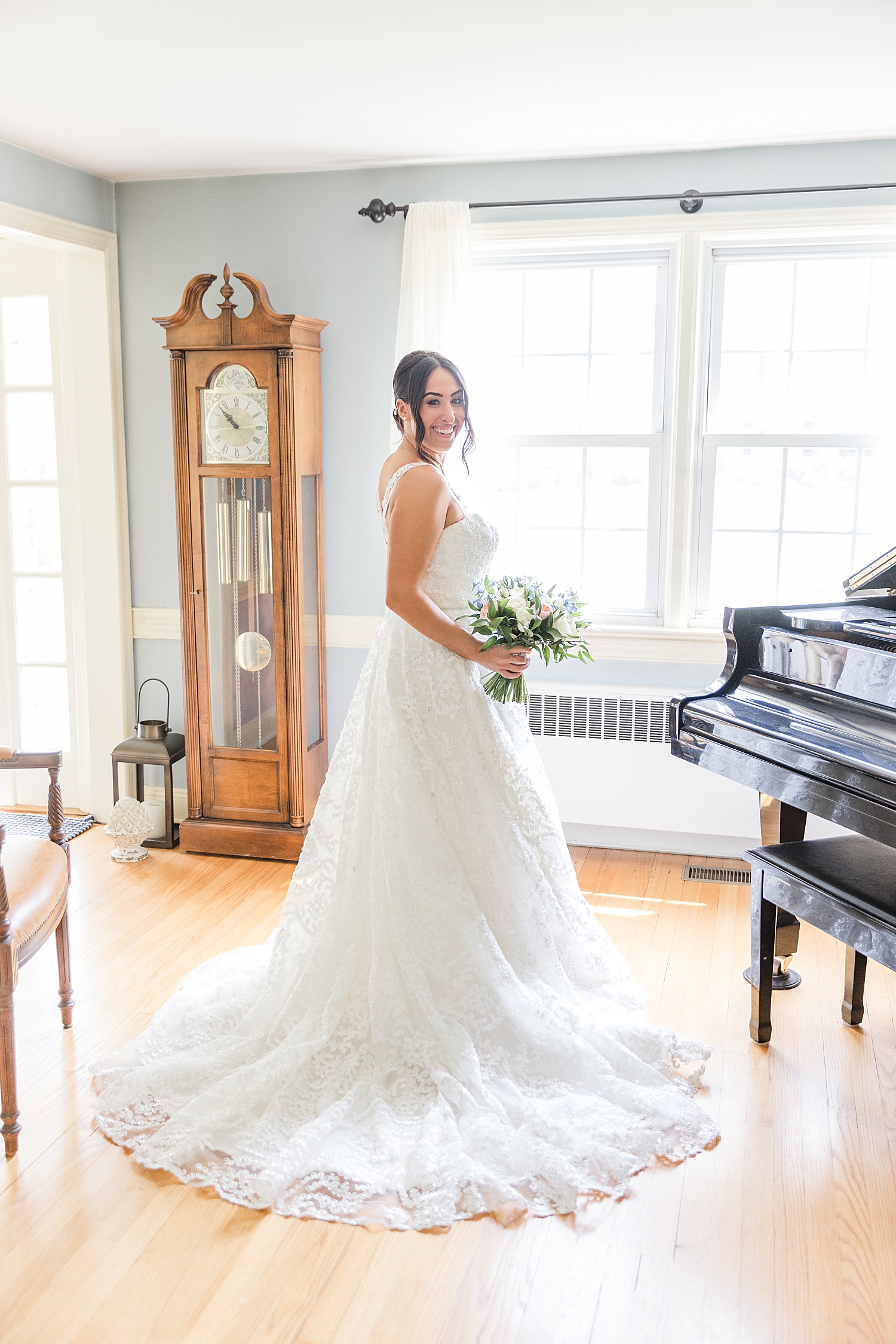 timeless bridal portraits from Romantic Spring Wedding in New Jersey