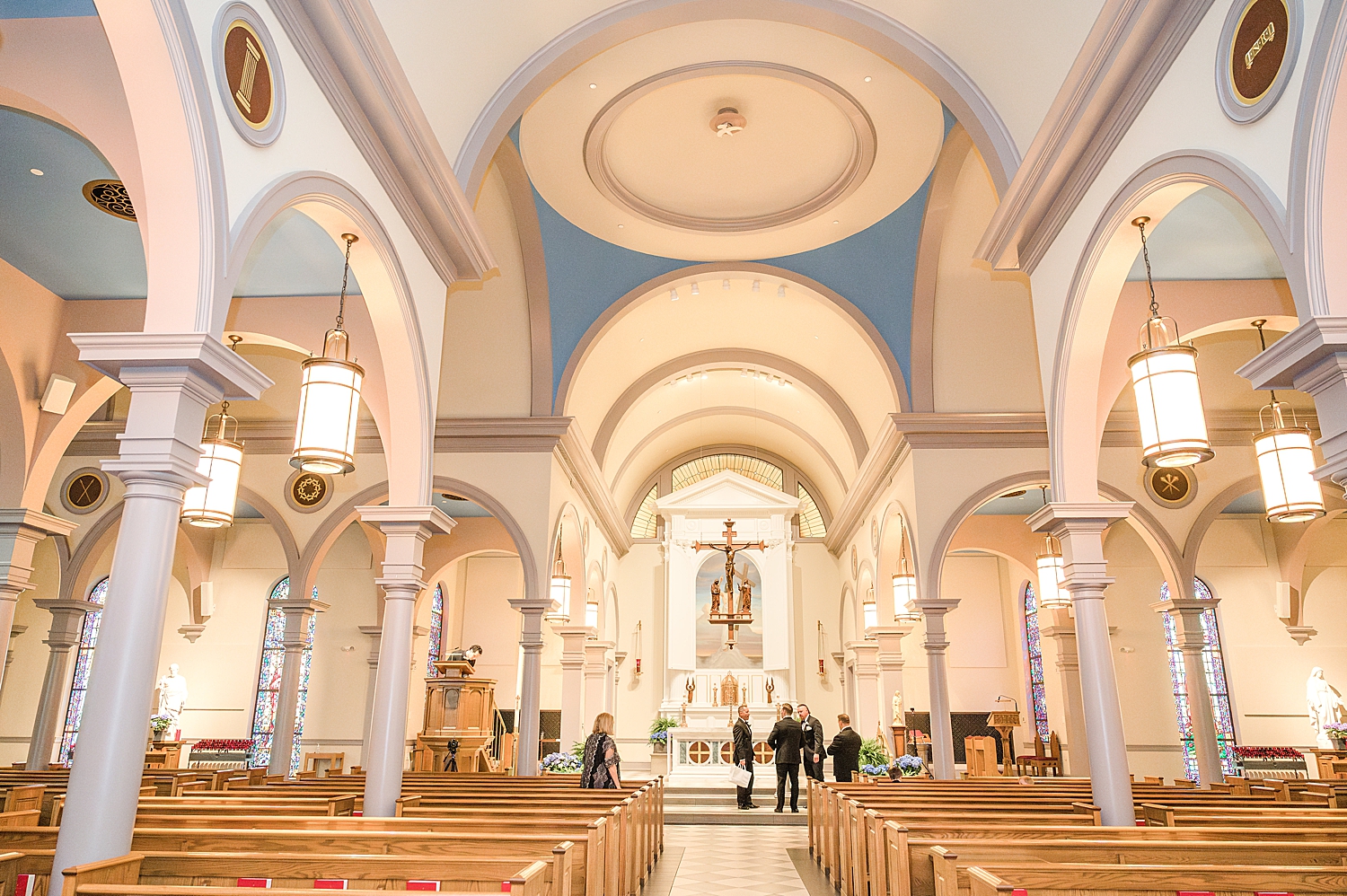 inside of church in New Jersey from Romantic Spring Wedding in New Jersey