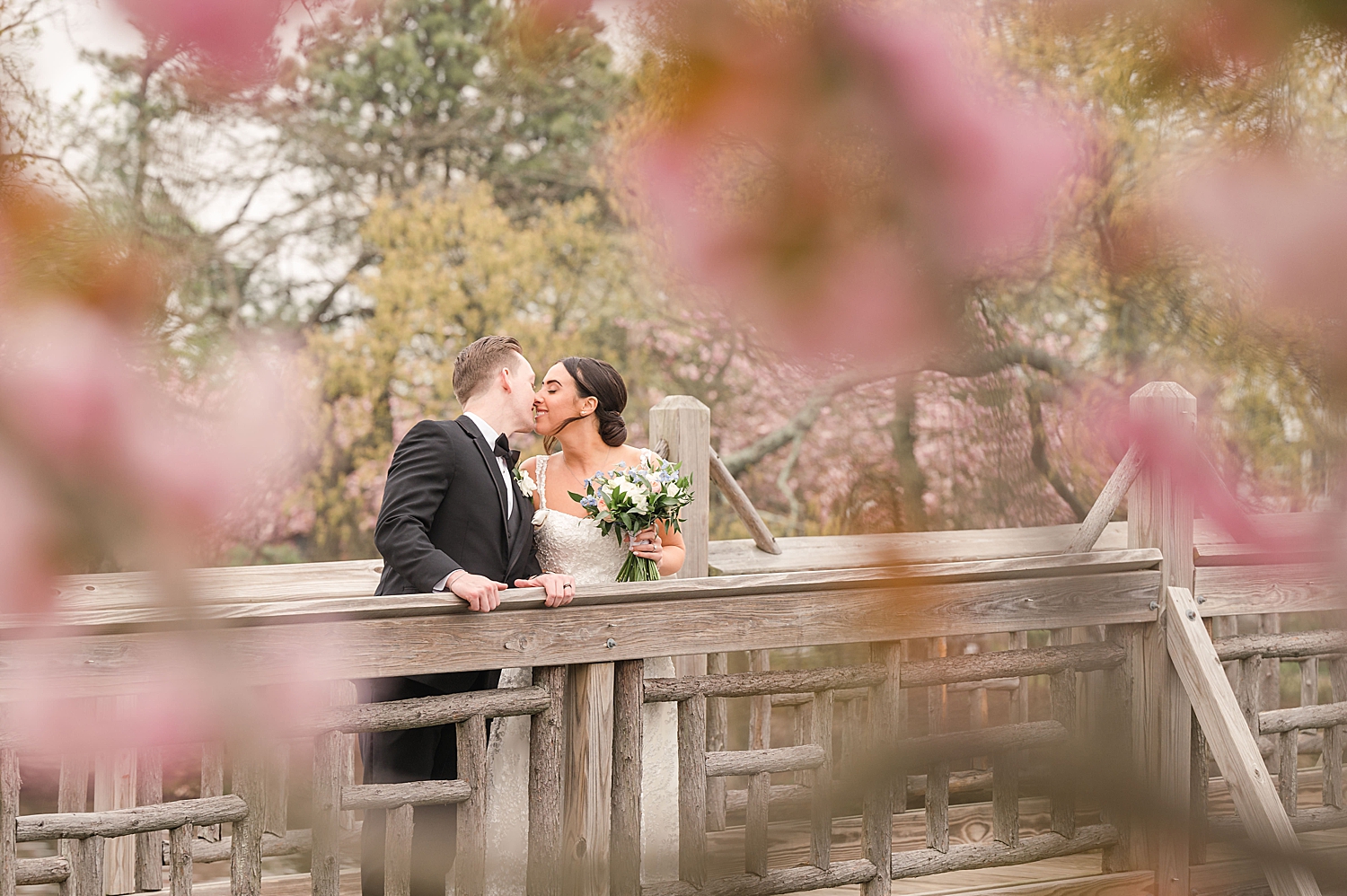 Romantic newlywed photos from Spring Wedding in New Jersey