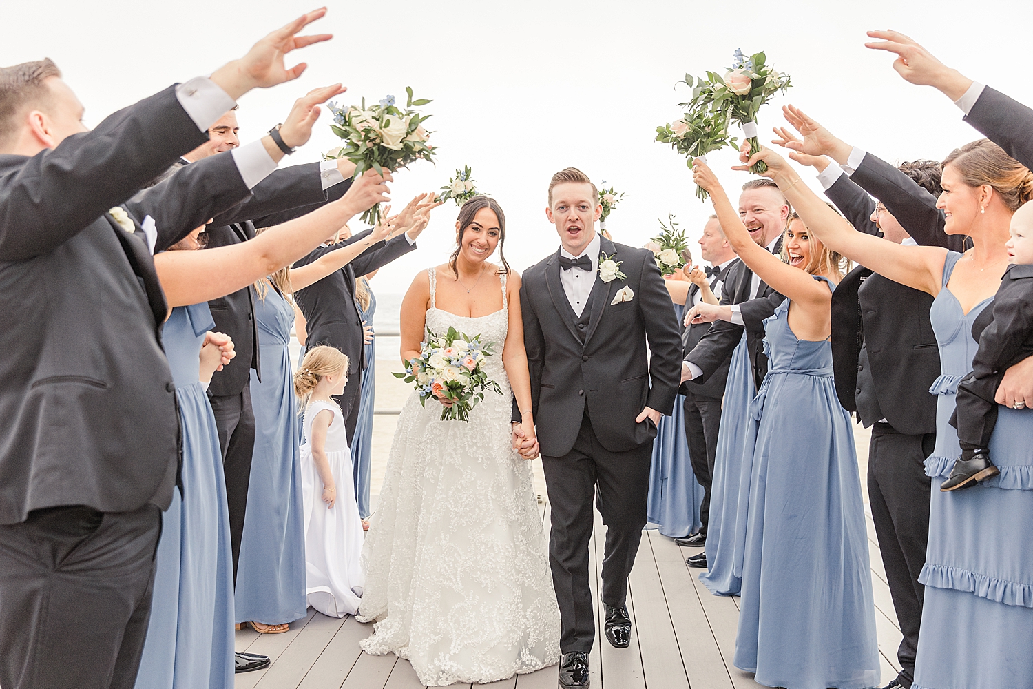 wedding party photos from Romantic Spring Wedding in New Jersey