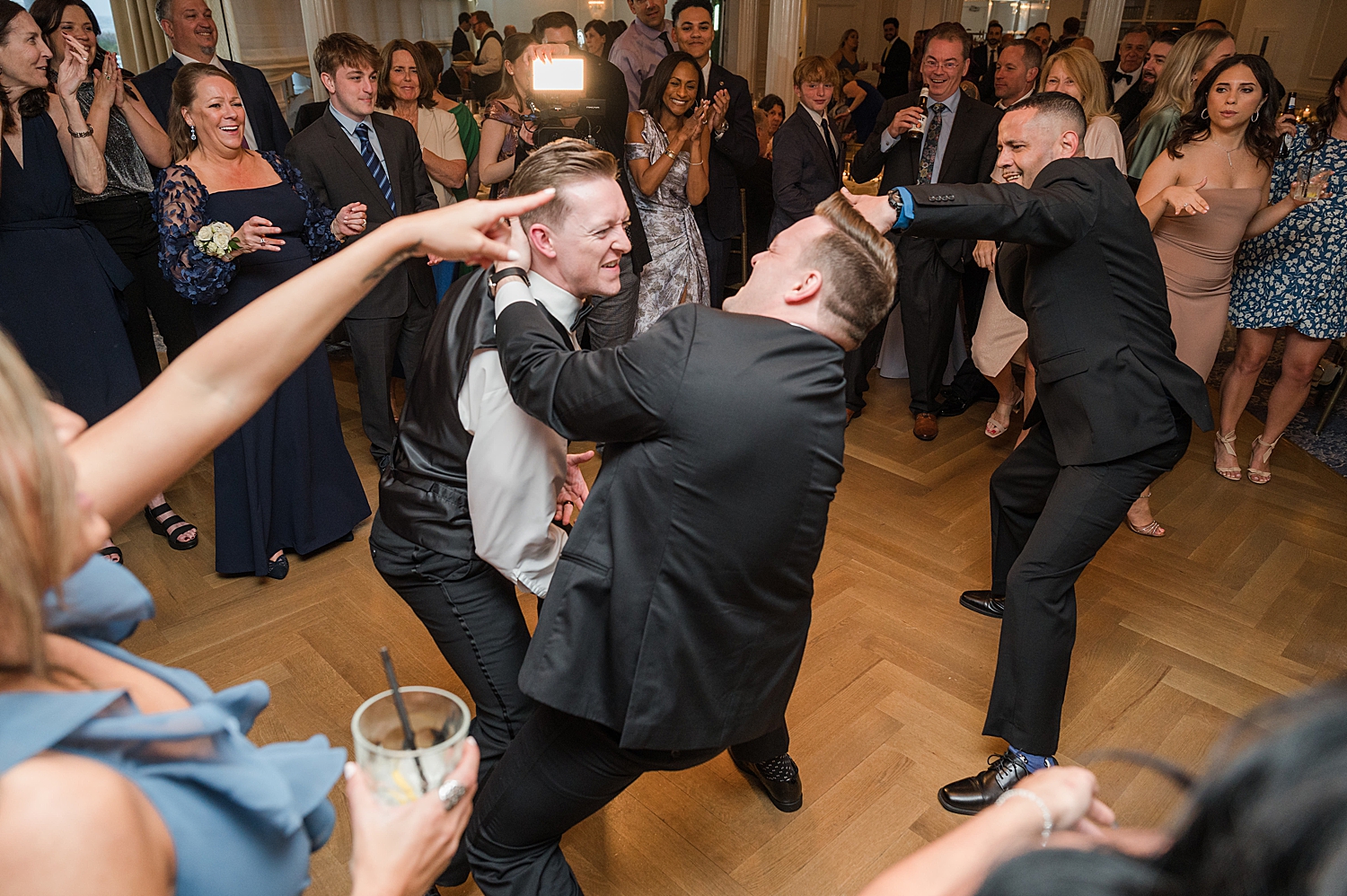 groom on dance floor 